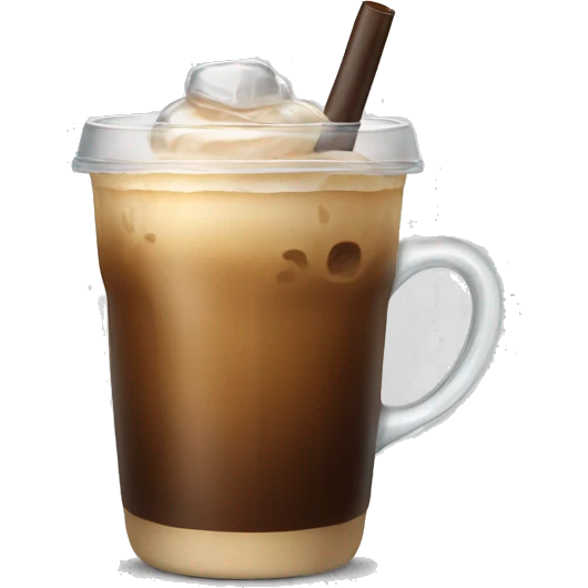 Ice coffee emoji