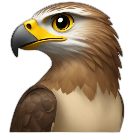 Hawk with debit card emoji
