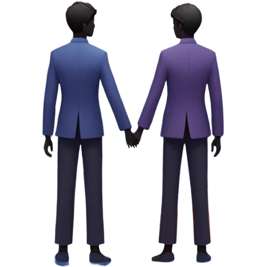 Center composition: Two silhouetted figures standing back-to-back or side-by-side in a circle of calm (soft blues, lavenders, white light)
Around them: Swirling storm energy—abstract shapes, wind lines, chaotic movement in reds, oranges, and dark grays emoji