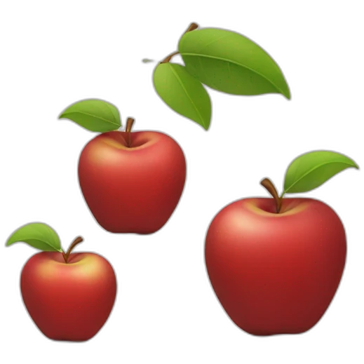 red apple wearing a black hoodie emoji