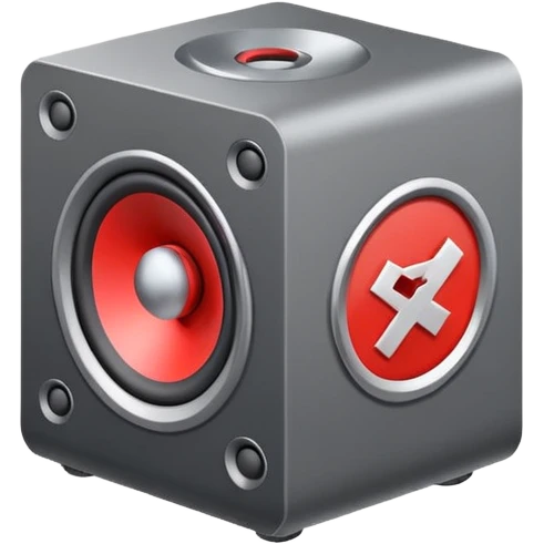 mac os icon audio speaker forbidden mute isometric cross emoji