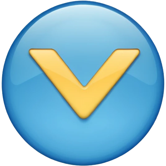 blue check mark emoji