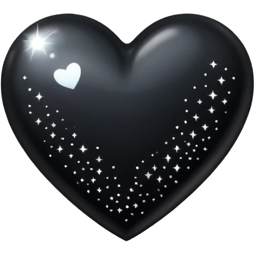 black heart with sparkles emoji