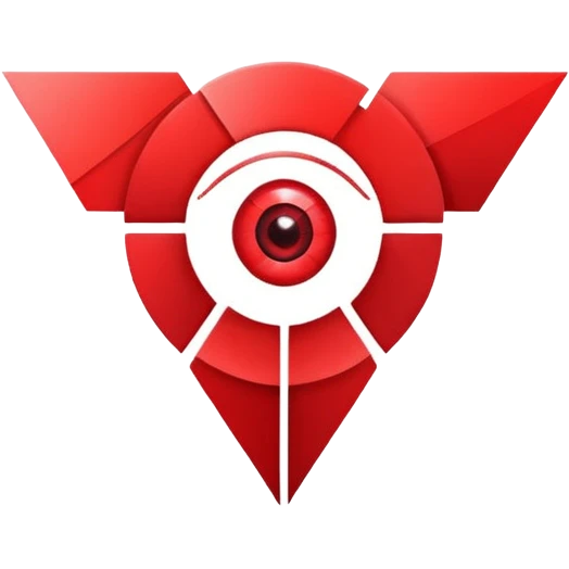 Eye-catching logo for MedSignal, red pulse cutting through geometric forms forming the letters ‘AI’, glowing red highlights with smooth, modern lines, clean white background, powerful and memorable for a tech-forward healthcare brand emoji