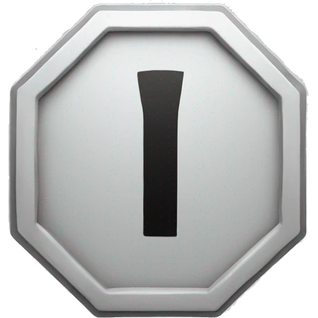 open sign in the style of a stop sign emoji