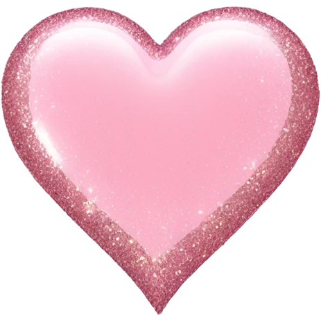 Light pink heart with glitter  emoji