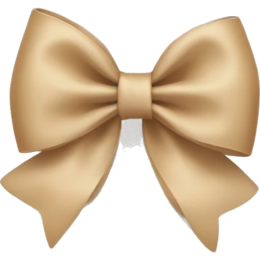 Beige bow  emoji