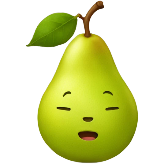 round pear emoji