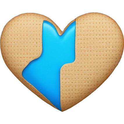 blue heart with bandaid emoji