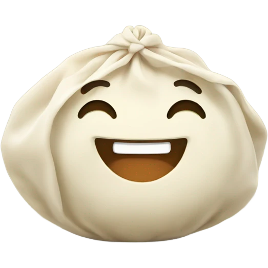 Happy dumpling emoji