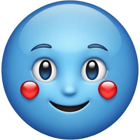 Make a emoji with blue tick emoji