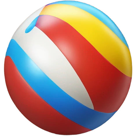 a poop with a beach ball emoji