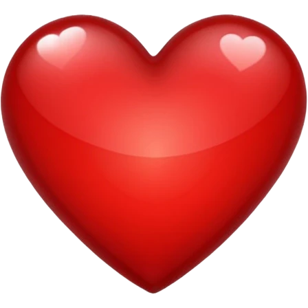 white and red jewel heart emoji