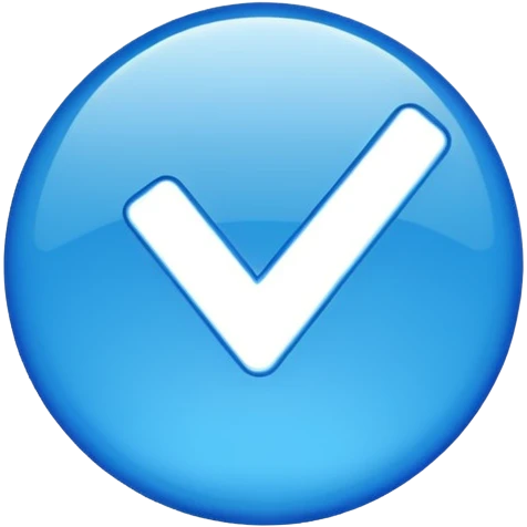 Tiktok blue tick emoji