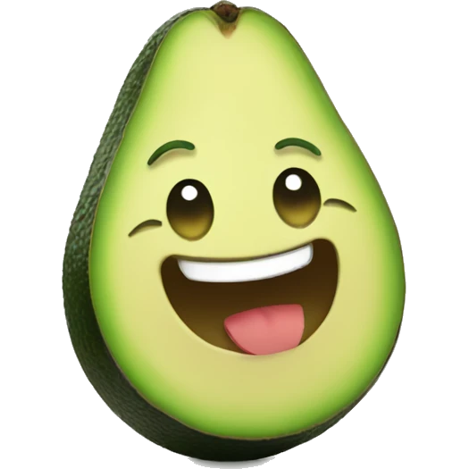 avocado smiling emoji