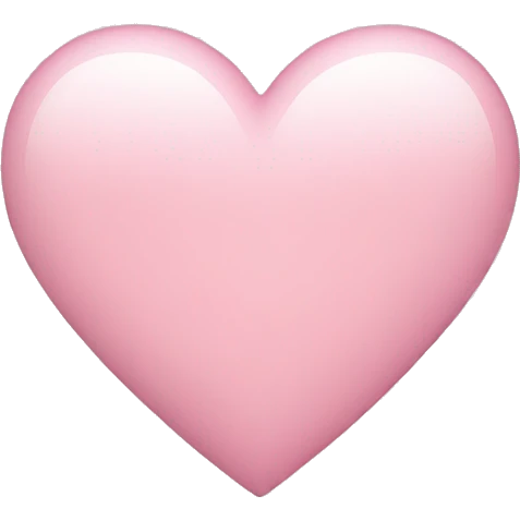 Light Pink heart emoji