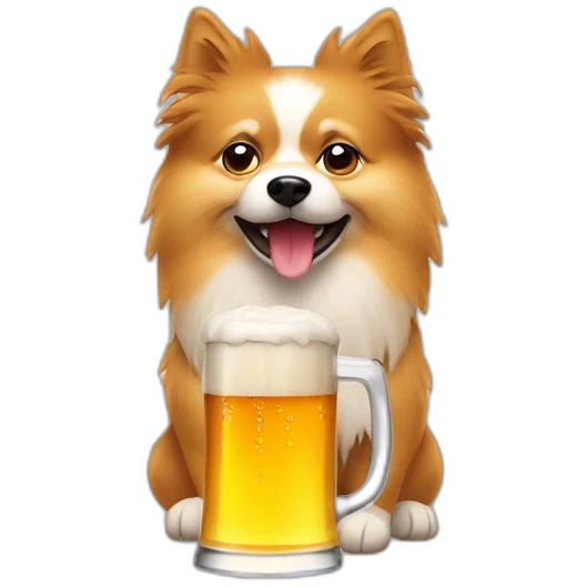 spitz with beer emoji