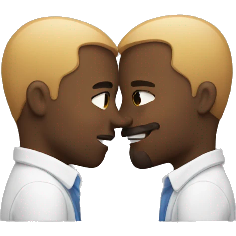 Dudes making out emoji