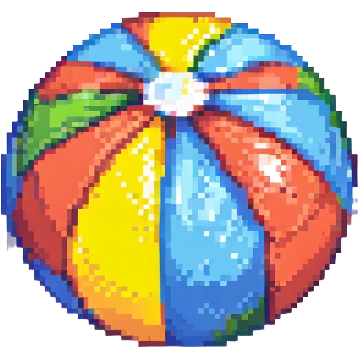 beach ball, retro, vibrant emoji