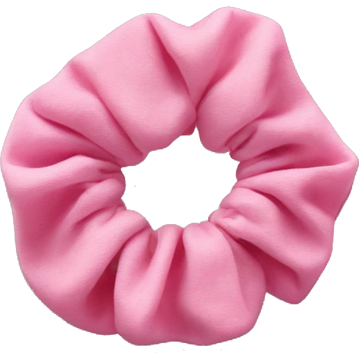Pink scrunchie  emoji