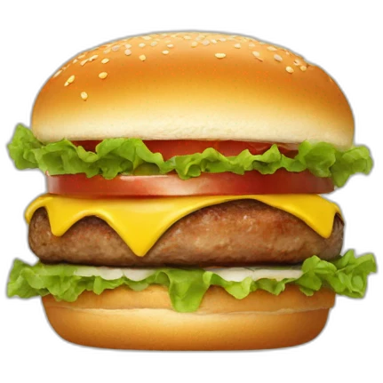 macron burger emoji