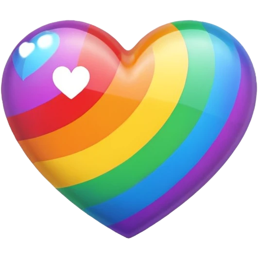 Rainbow heart emoji