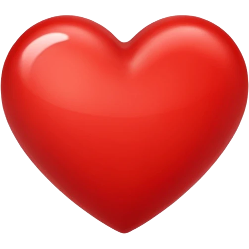 red heart emoji, glossy and classic emoji