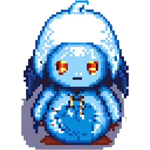 Rimuru Tempest character, pixel art style emoji