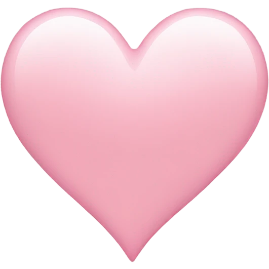 Light pink heart  emoji