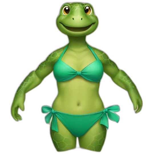 turtle in a bikini emoji