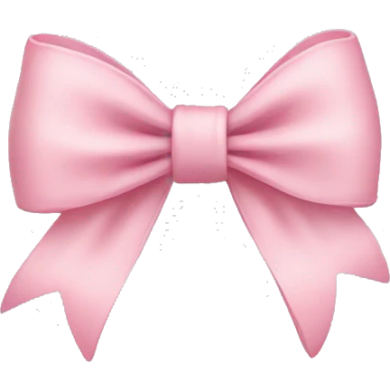 Light pink bow emoji
