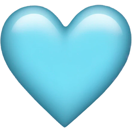 Lihgt blue heart emoji