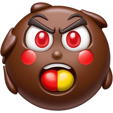 m&m mad emoji