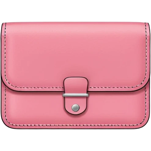 cartera de mujer color rosa  emoji