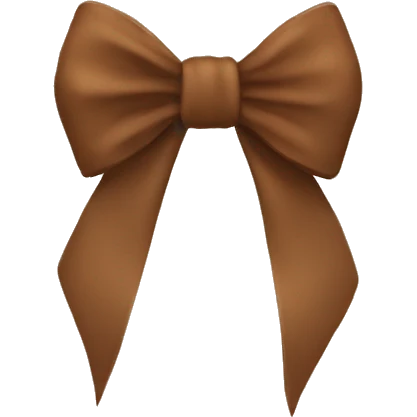Brown bow emoji