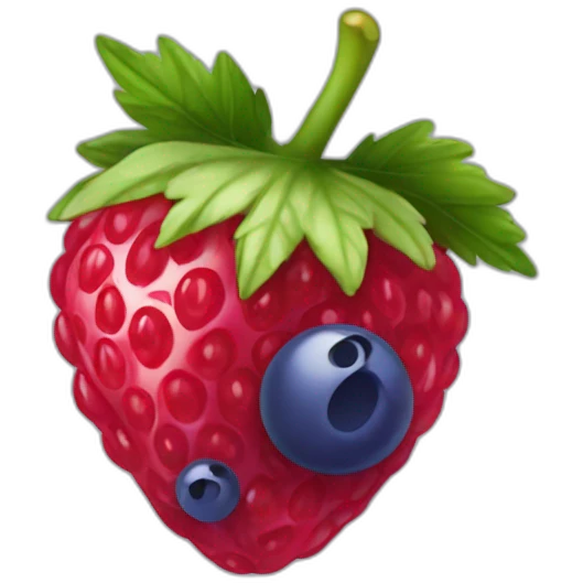 Fraise Framboise myrtille emoji