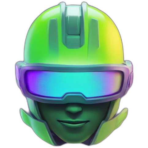 Cyber emoji of a FUTURISTIC HIGHTECH 3D Fire colors Lemon green and purple neon Fire emoji