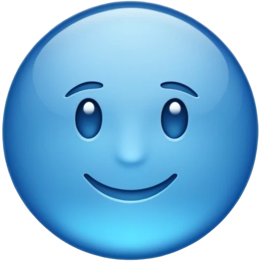 Pastille bleue avec une validation à l’intérieur emoji