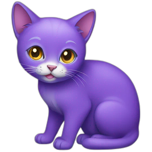 Purple cat emoji