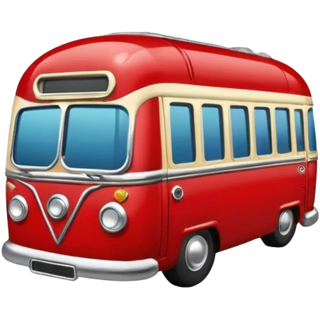 red vintage travel pin emoji