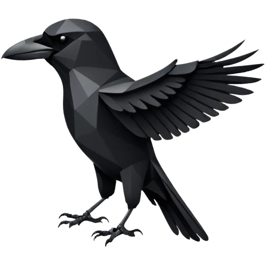 crow symbol tatto emoji