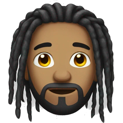 Huck with dread locs emoji