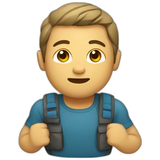Boulderer emoji
