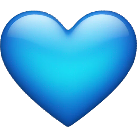 blue heart emoji