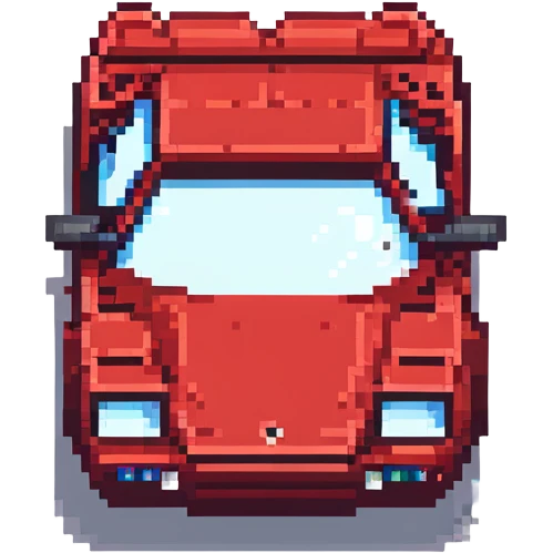 красная Lamborghini Countach, no background emoji