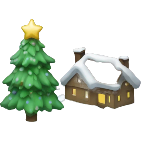 Christmas snowglobe emoji