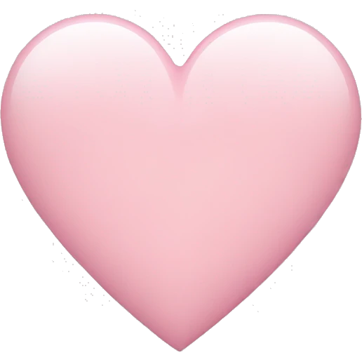 Light pink heart emoji