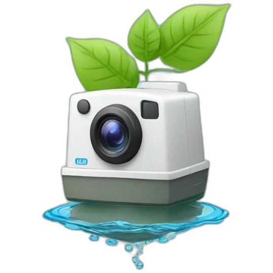 security-ptz-camera-and-small-leaf-floating-on-water-block emoji