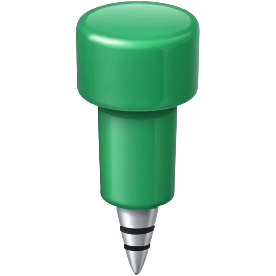 green push pin emoji