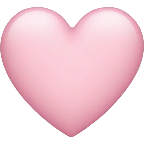 light pink heart emoji